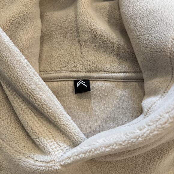 Oner Active Women Size Medium Fleece Oversized Pullover Hoodie in Sand Beige - Picture 3 of 9